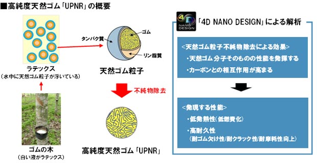 高純度天然ゴム「UPNR」の概要