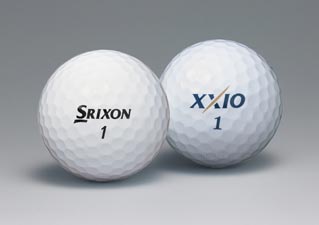 受賞した「SRIXON」「XXIO」のゴルフボール