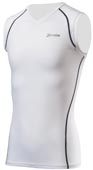 スリクソン ノースリーブVネックシャツ（メンズ）「SMA6003」：ホワイト×チャコールグレー