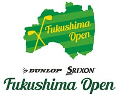 ロゴ：「DUNLOP SRIXON Fukushima Open」