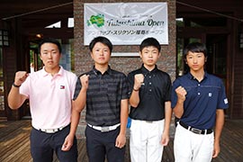 【東北チャレンジ出場権獲得者】左から 佐々木 尚紀君、戸松 仁君、渡辺 大輔君、鬼澤 遥希君