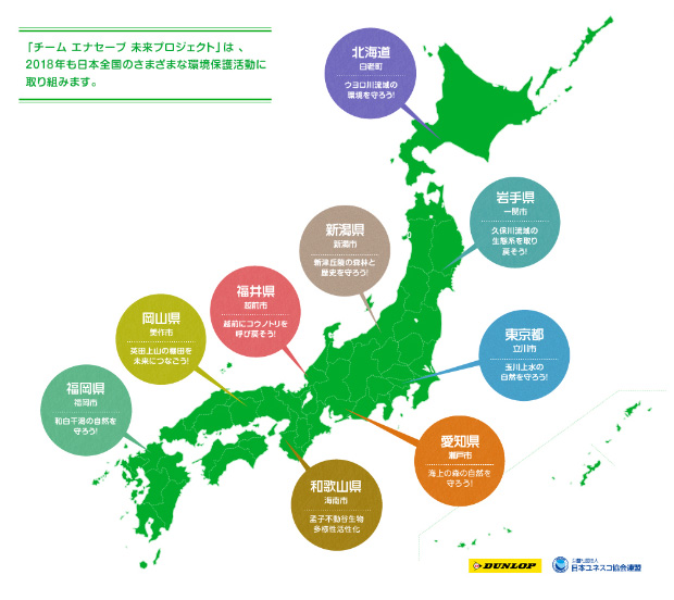 【チーム エナセーブ 未来プロジェクト】2018年活動一覧