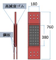 図1 採用した制震ダンパー製品図