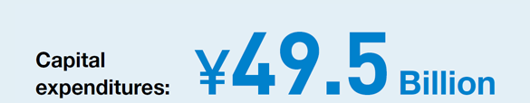 Capital expenditures: &yen49.5Billion