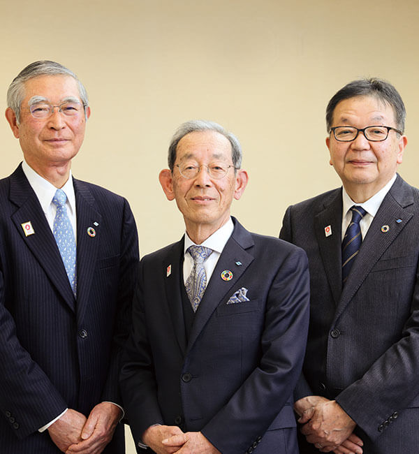 Takashi Tanisho, Outside Director Keizo Kosaka, Outside Director Misao Fudaba, Outside Director
